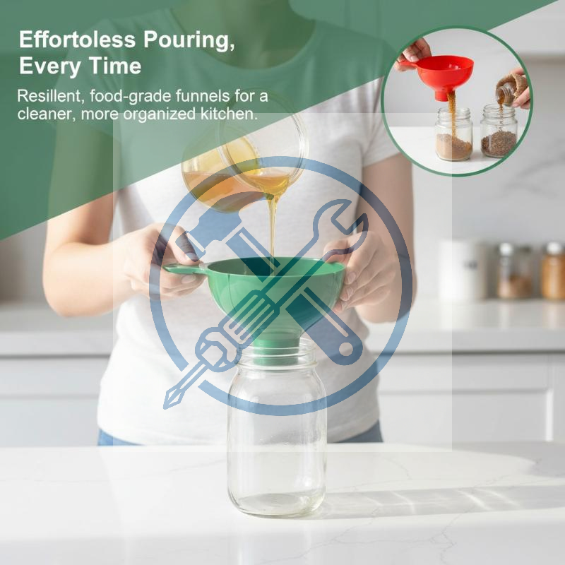 2pcs/set Wide Mouth Funnel Pla - مراجعة Kitchen Gadgets Popular وسعره