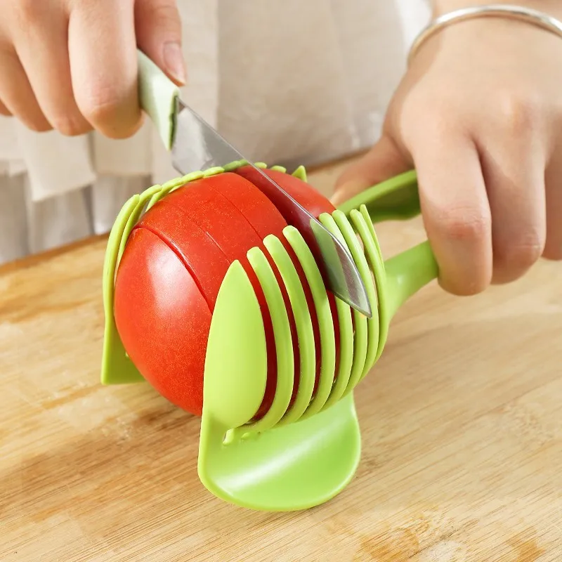 Non-Slip Tomato Slicer Guide F - مراجعة Kitchen Gadgets Guide وسعره