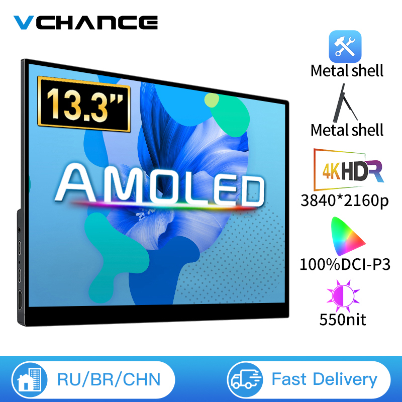 VCHANCE 13.3 Inch 4K OLED Port - مراجعة Kitchen Gadgets Videos وسعره