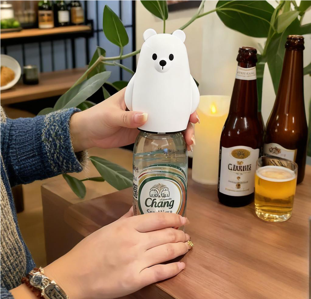 Cute Black & White Bear Bottle - مراجعة Kitchen Gadgets Ideas وسعره