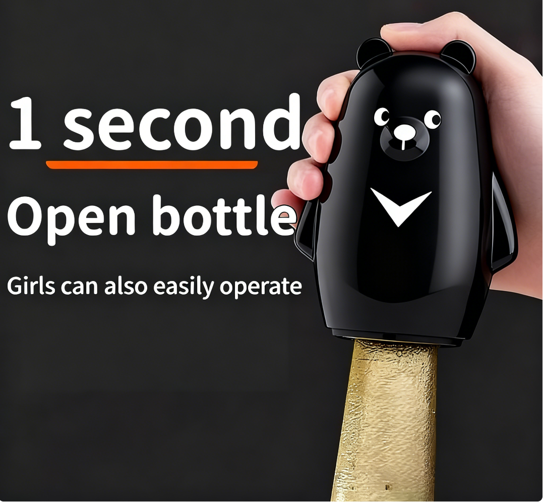 Cute Black & White Bear Bottle - مراجعة Kitchen Gadgets Ideas وسعره